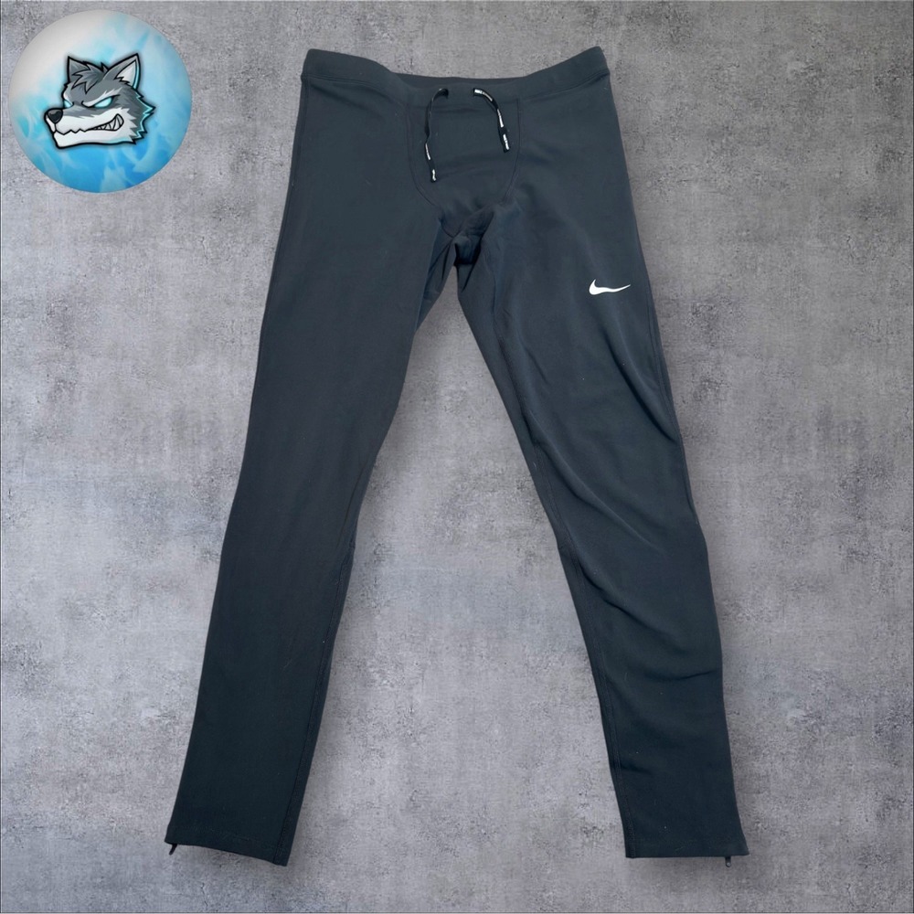 Nike Repel Challenger Running Pants Mens Size Medium Tight-Fit Black DD6700-010